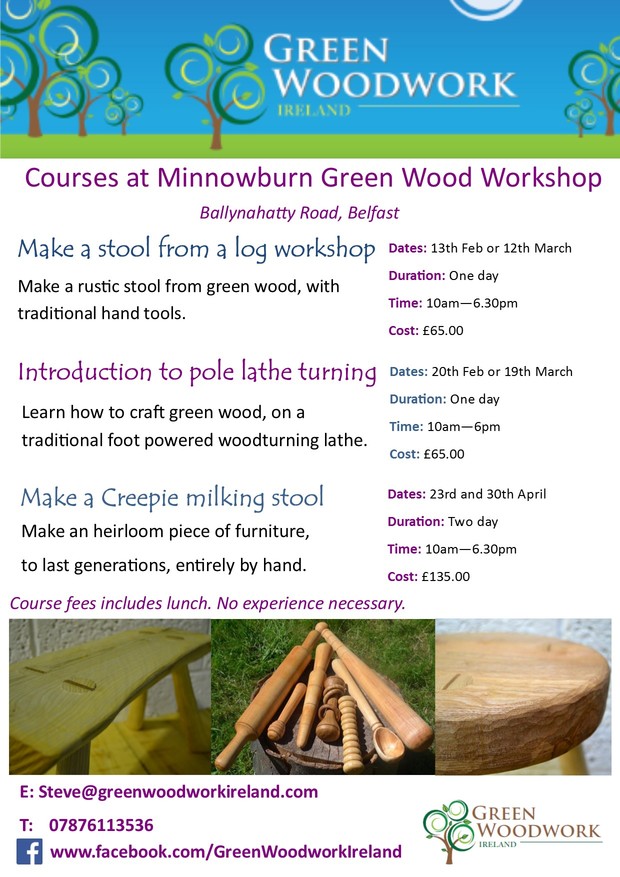 Minnowburn Green Wood Workshop poster